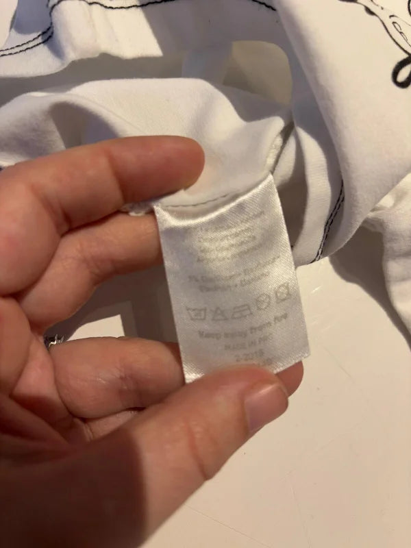 Witte longsleeve "Trumpet"