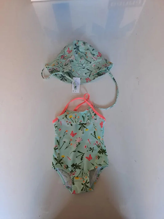 Muntgroen setje badkleding