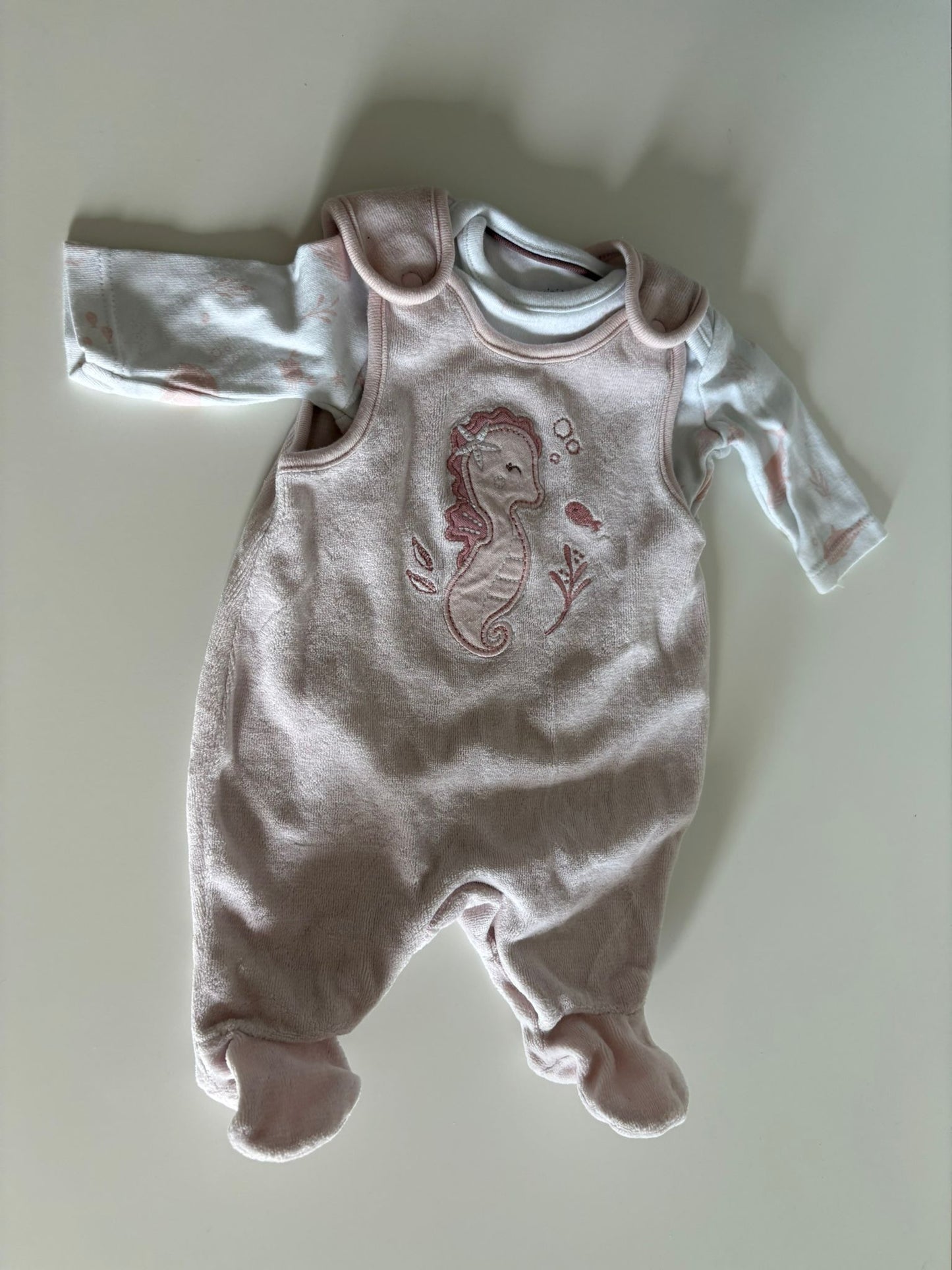 Tweedelige winterpyjama met zeepaardje