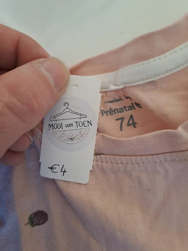 Lichtroze tweedelige pyjama