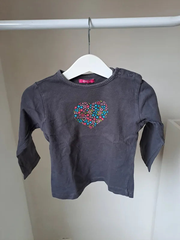 Donkergrijze longsleeve