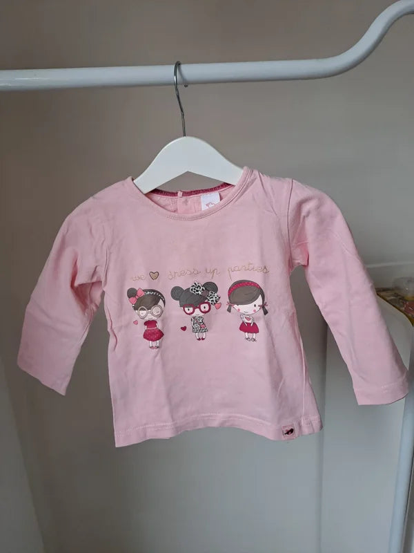 Lichtroze longsleeve