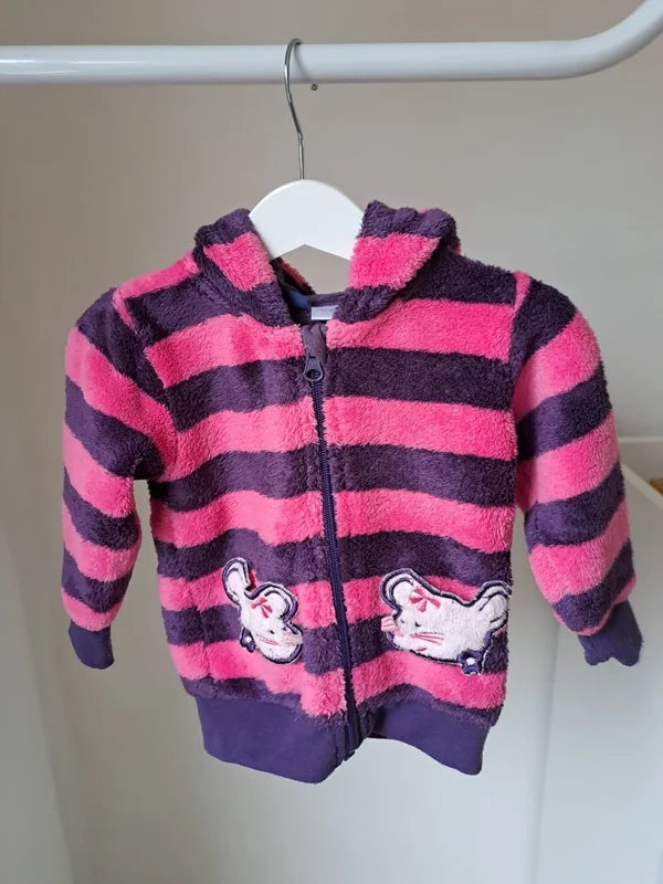 Roze/paarse zachte trui