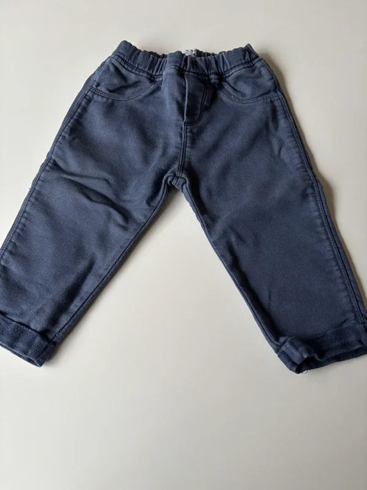 Marineblauwe jeansbroek