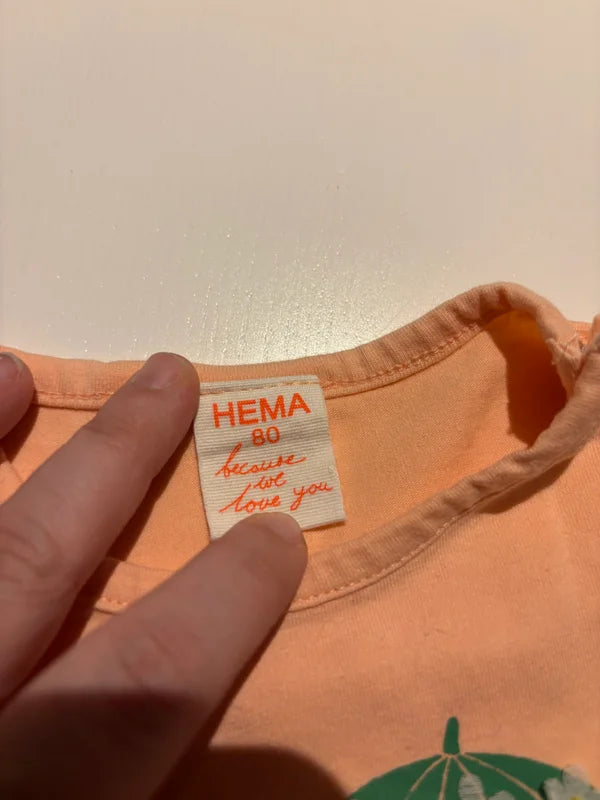 Pasteloranje T-shirt