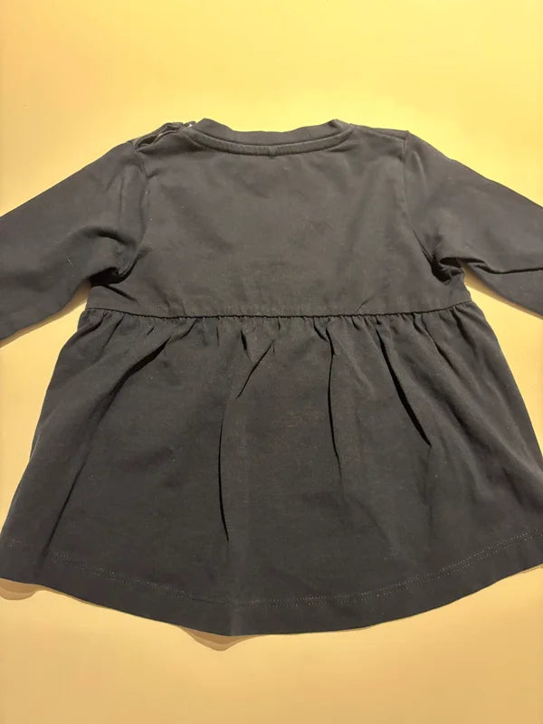 Marineblauwe longsleeve "Unicorn magic"