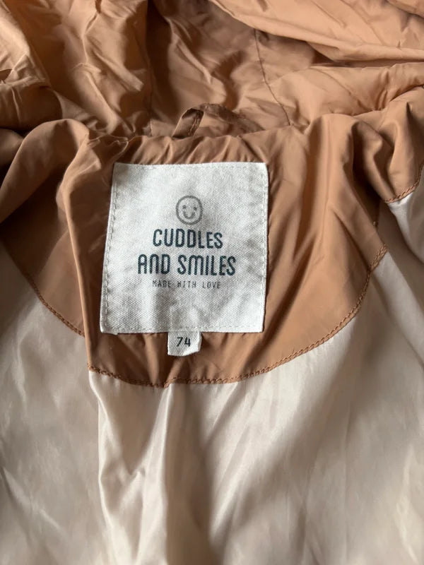 Bruinbeige winterjas