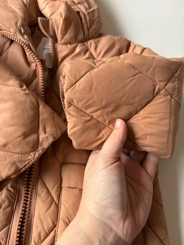 Bruinbeige winterjas