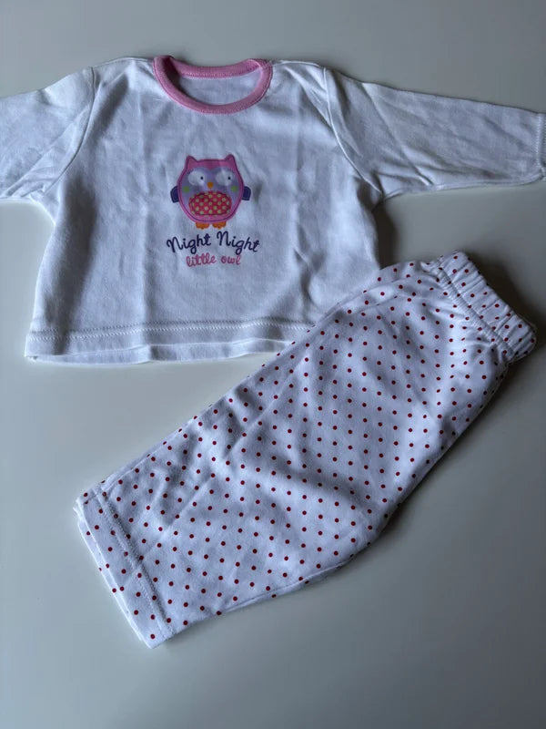 Tweedelige witte pyjama