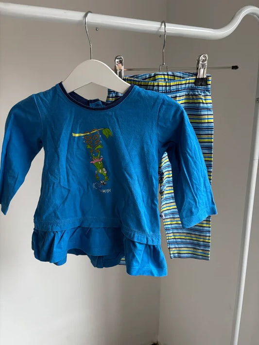 Tweedelige blauwe pyjama