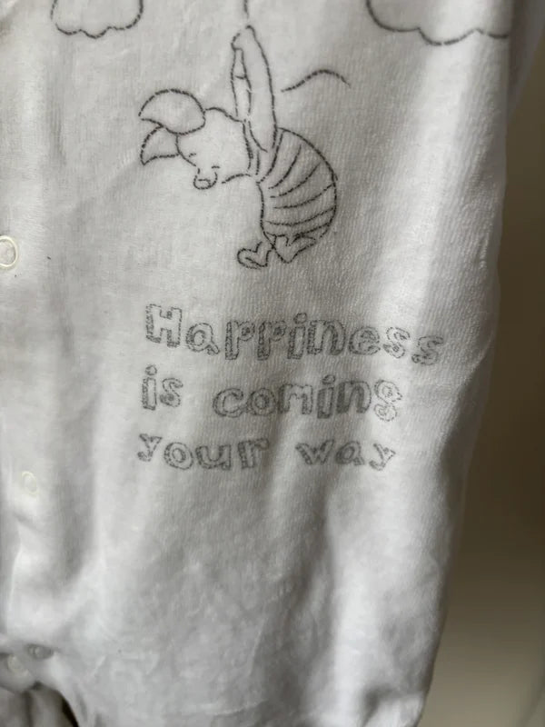 Witte eendelige winterpyjama Winnie de Poeh