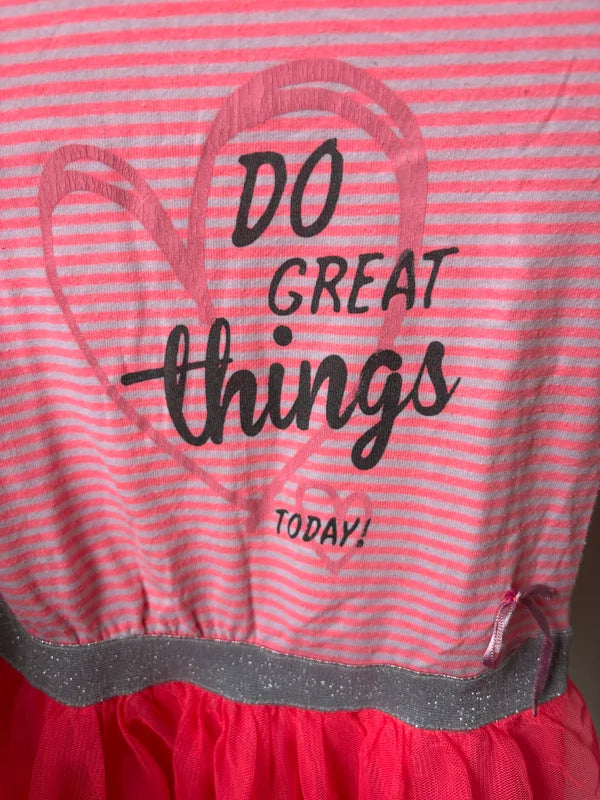 Roze gestreepte jurk