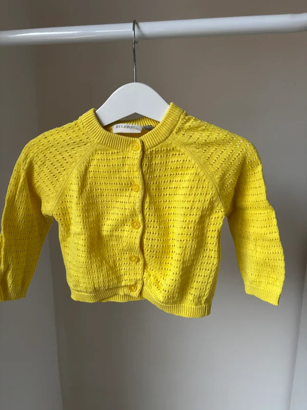 Gele cardigan