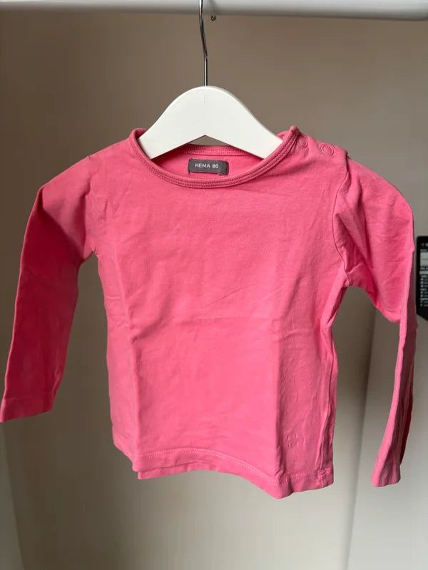 Basic roze longsleeve