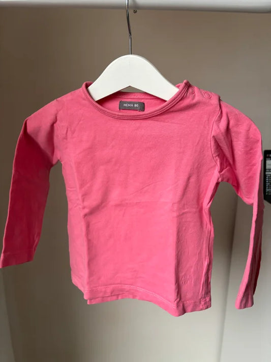 Basic roze longsleeve