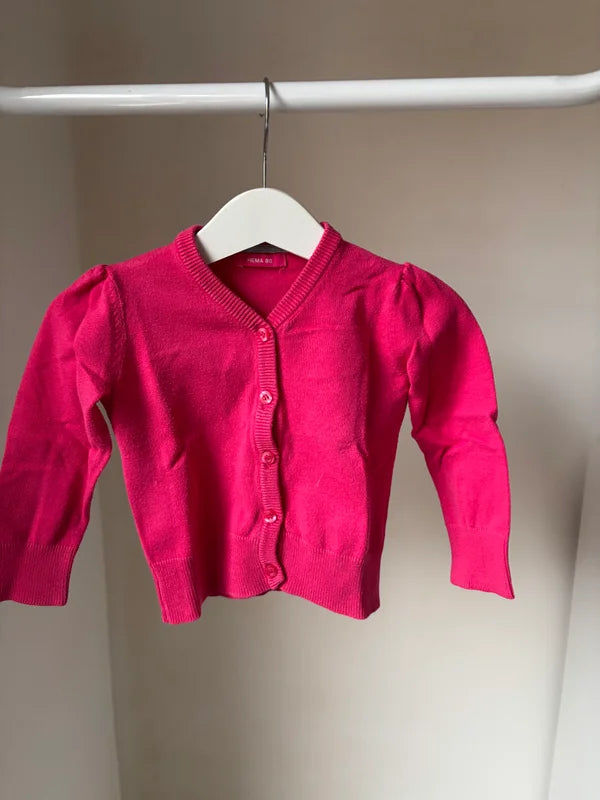 Roze cardigan