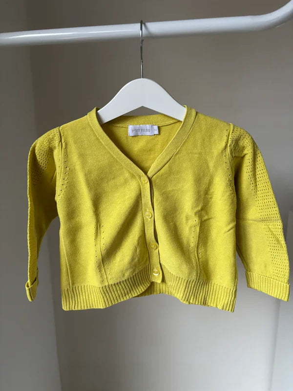 Geelgroene cardigan