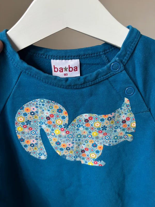 Blauw boxpakje met eekhoorntje