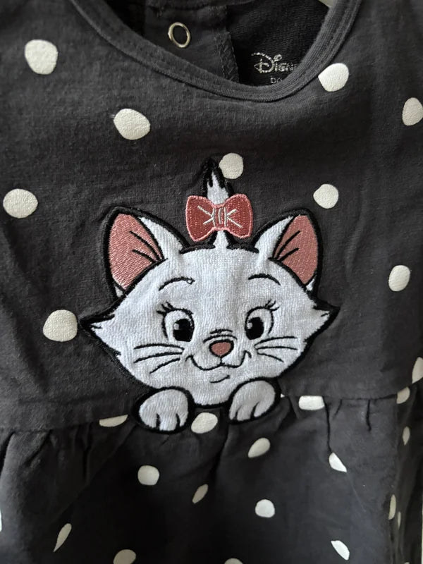 Donkergrijs gestippeld jurkje Marie