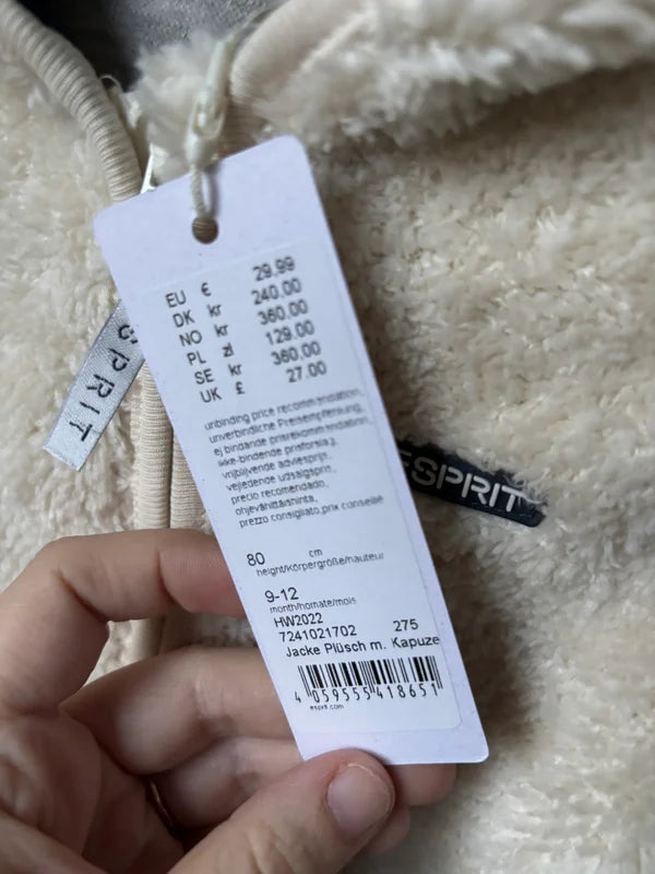 Crèmekleurig superzacht vestje/jasje