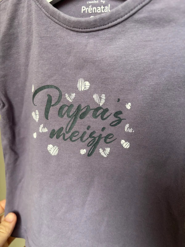 Setje "Papa's meisje": longsleeve en flared broekje