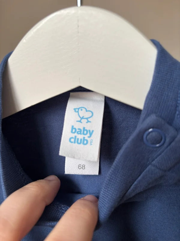 Blauwe basic T-shirt