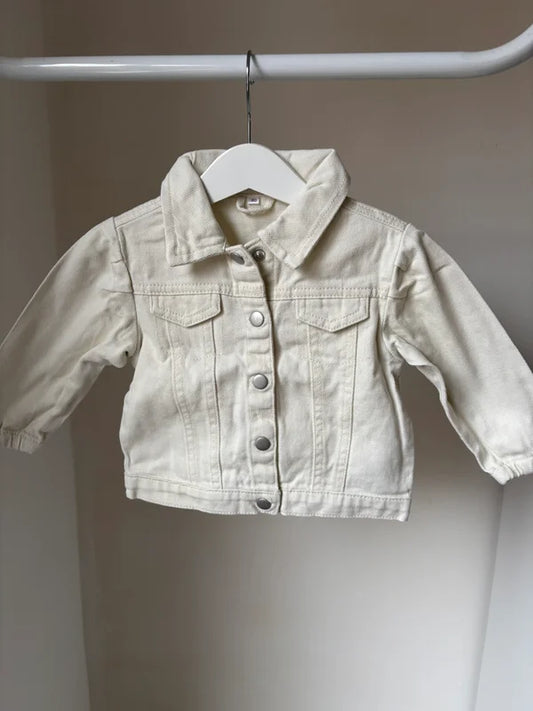 Crèmekleurig jeansjasje