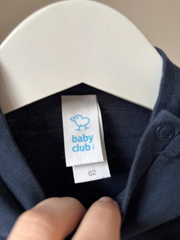 Marineblauwe basic T-shirt