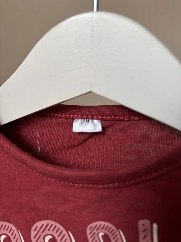 Wijnrode longsleeve "100% cute"