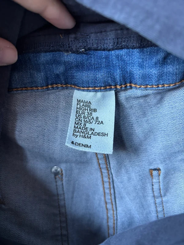 Flared zwangerschapsjeansbroek