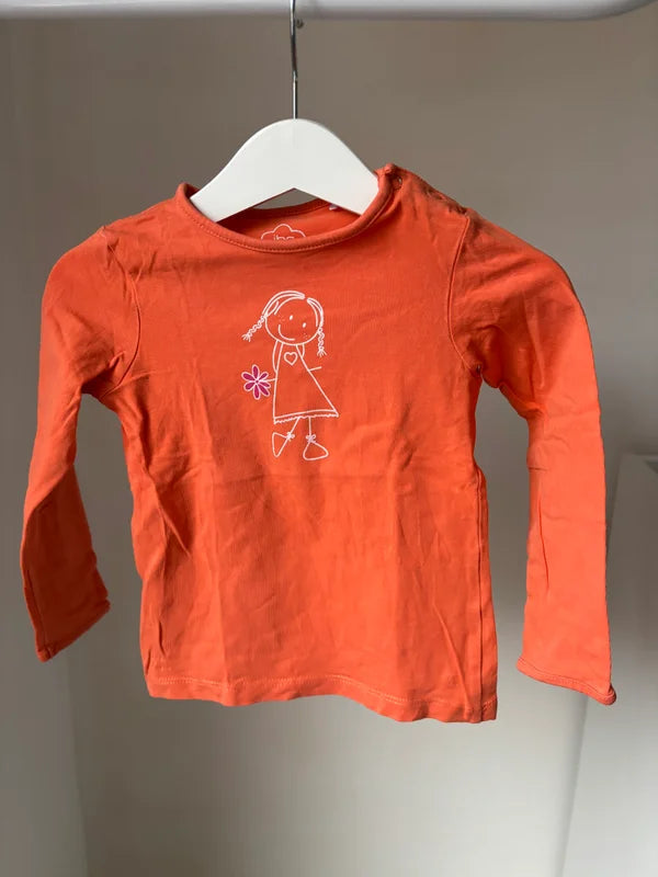 Oranje longsleeve | jbc | 86+
