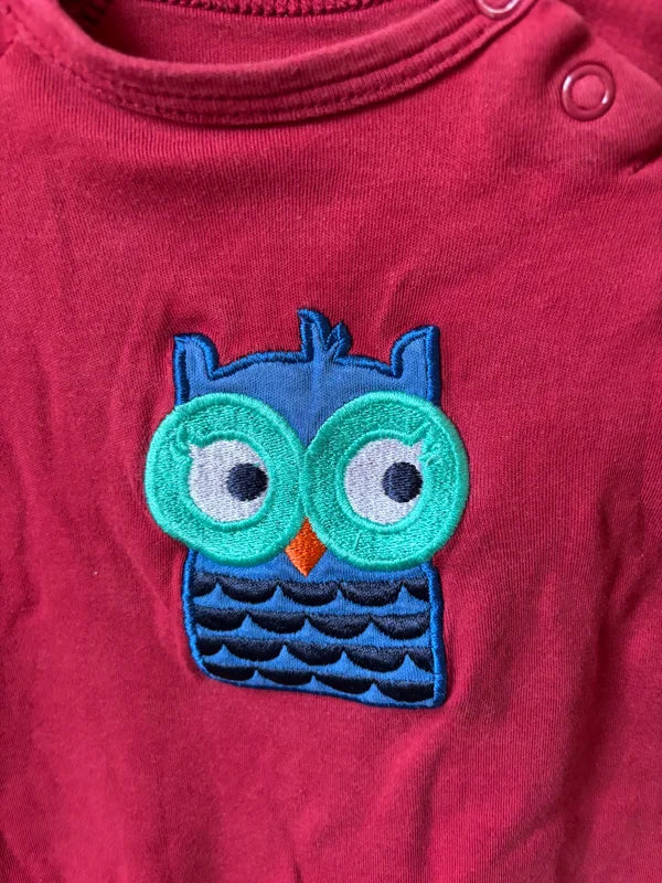 Rood boxpakje met uil