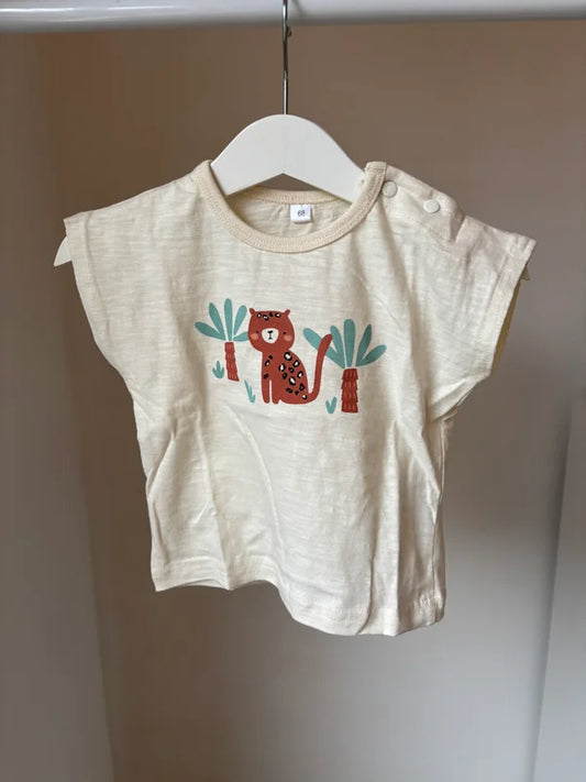 Crèmekleurige t-shirt