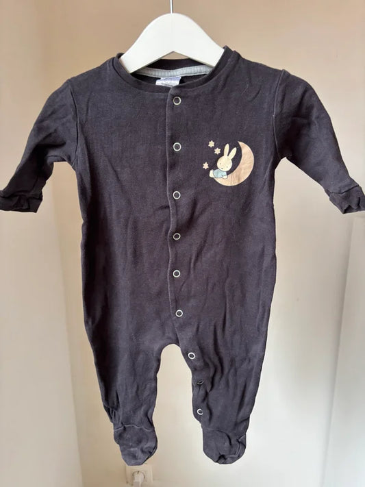 Donkergrijze eendelige pyjama Nijntje