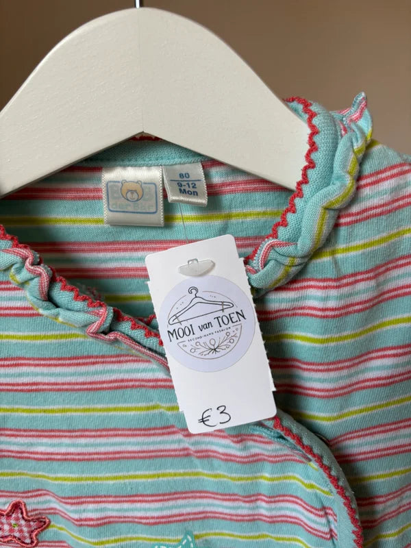 Gestreepte eendelige pyjama