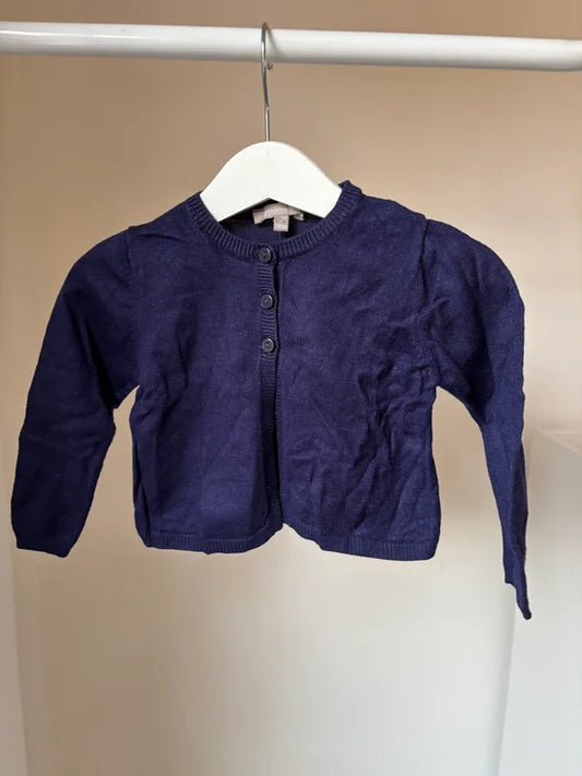 Marineblauwe cardigan