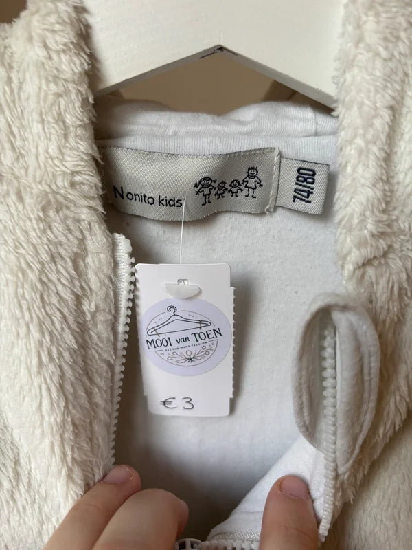 Witte onesie/eendelige pyjama