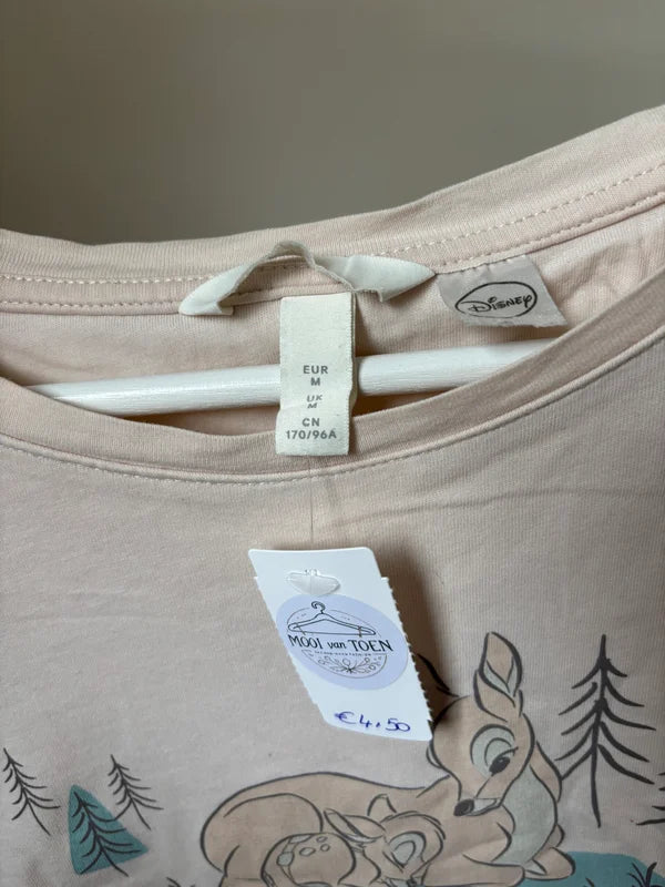 Crèmekleurige zwangerschapst-shirt Bambi