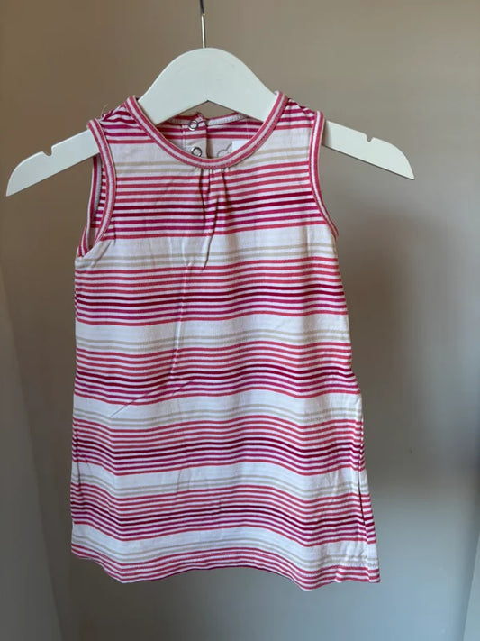 Roze gestreept jurkje