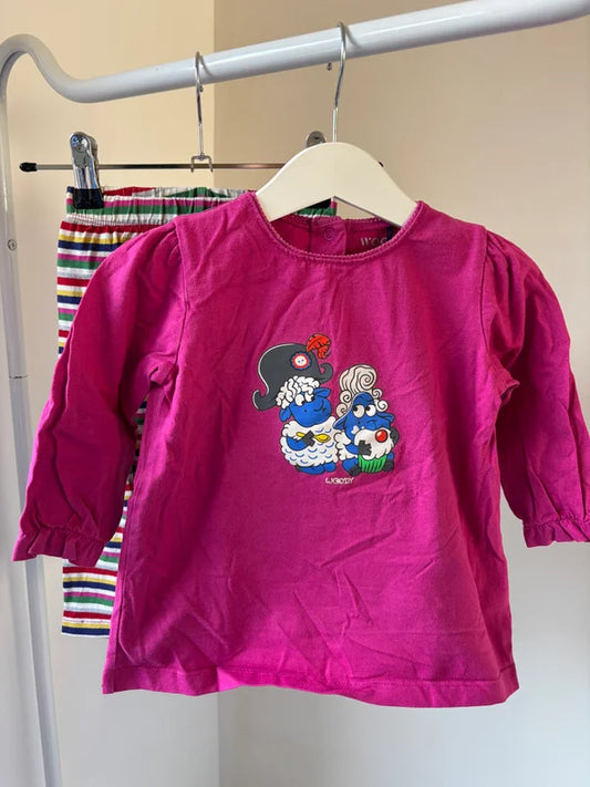 Roze tweedelige pyjama