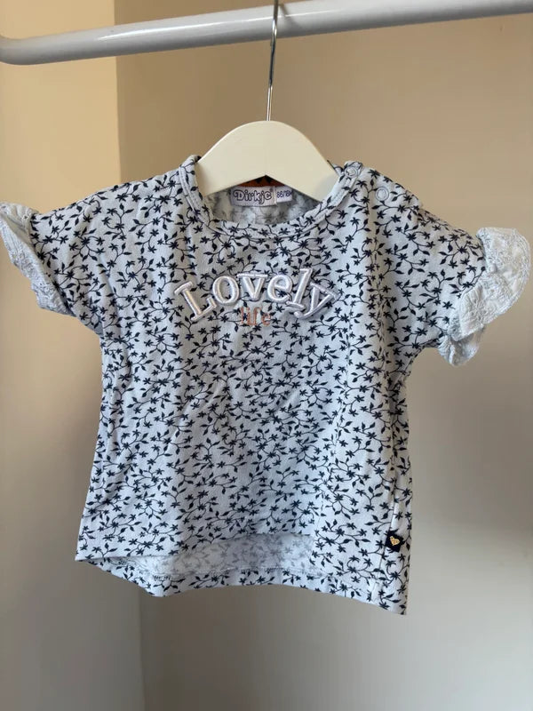 Lichtblauwe T-shirt | Dirkje | 86