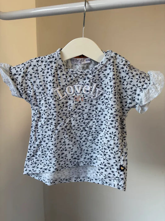 Lichtblauwe T-shirt | Dirkje | 86