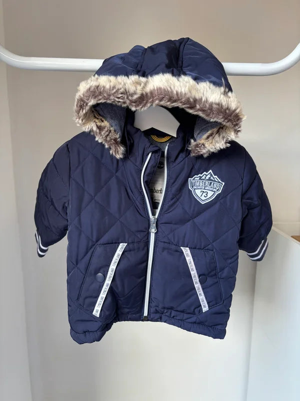 Marineblauwe winterjas