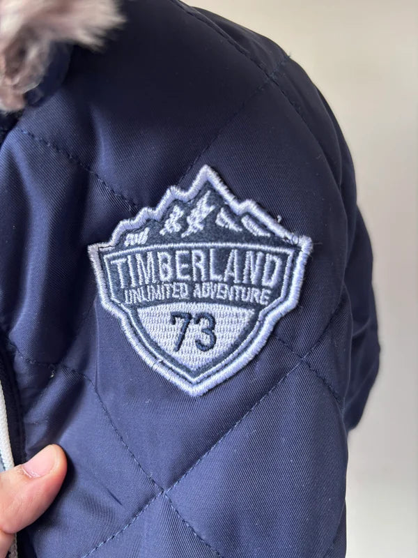 Marineblauwe winterjas