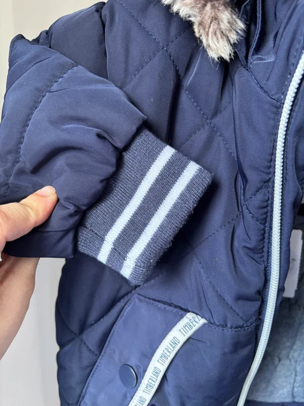 Marineblauwe winterjas