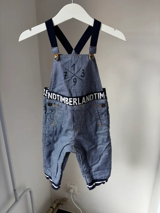 Gestreepte salopette