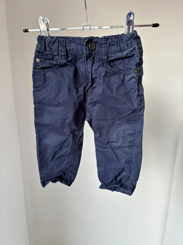 Marineblauwe jeansbroek
