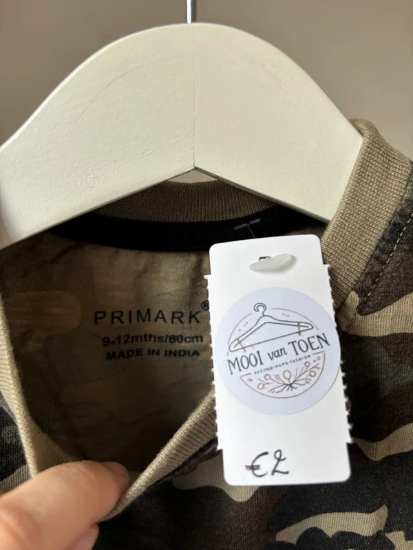 T-shirt met camouflageprint