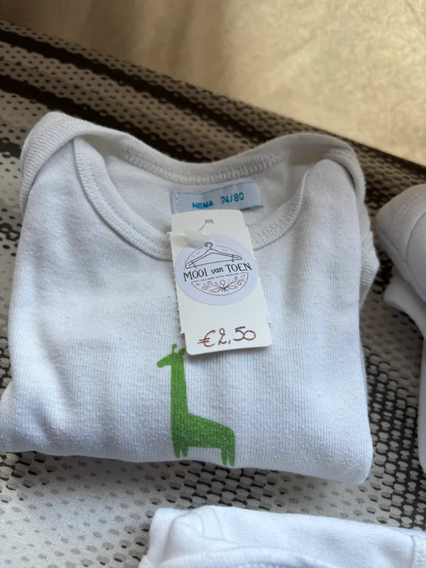 Bundel witte rompers (3)