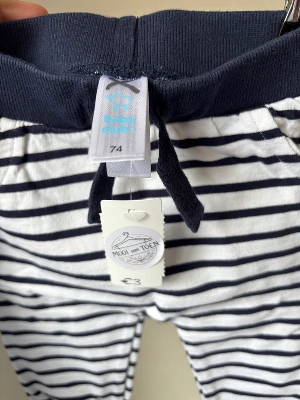 Gestreepte joggingbroek